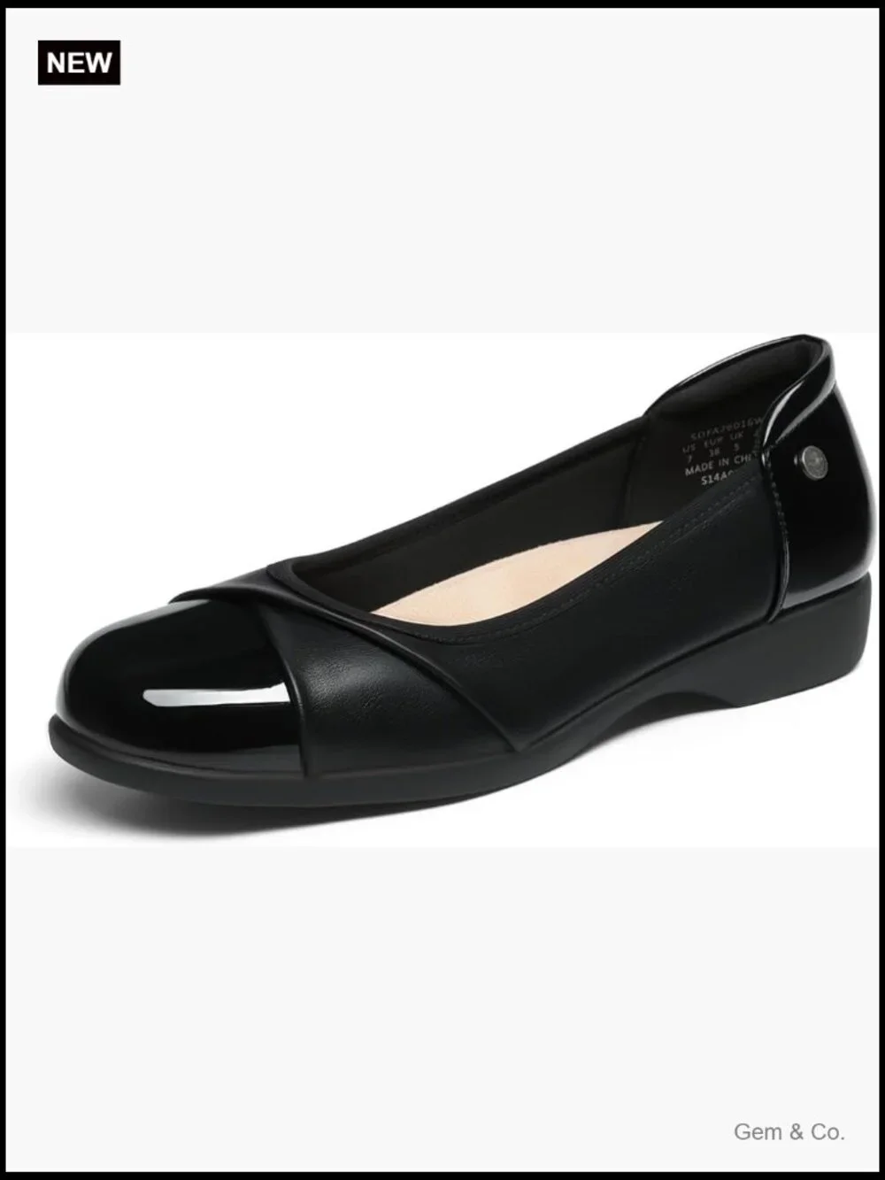 Womens Ballet Flats Work Office Shoes Comfortable Crossover Design Dressy